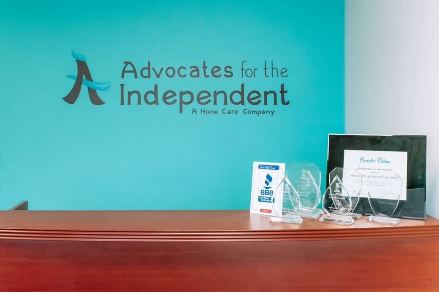 Reception desk at Advocates for the Independent